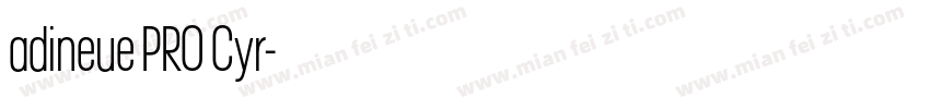 adineue PRO Cyr字体转换
